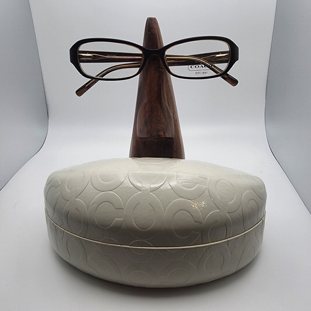 NWOT Coach Pilar Brown Prescription Glasses Frames & Case